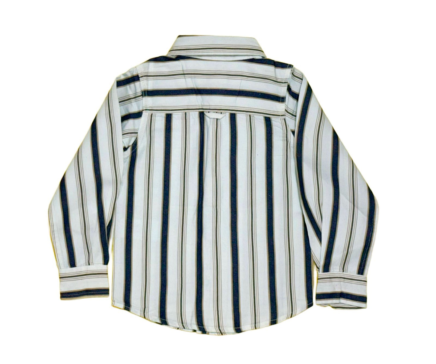 JUNIOR CLUB BOYS VERTICAL STRIPED COTTON SHIRT - SMART FIT