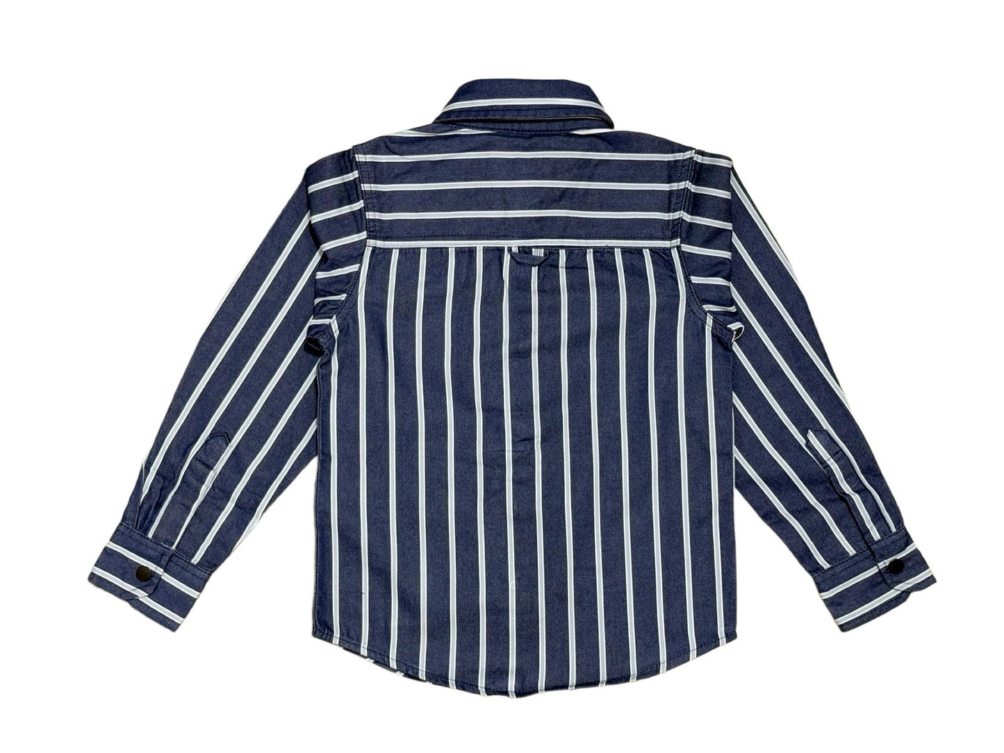 JUNIOR CLUB BOYS VERTICAL STRIPED LONG SLEEVE SHIRT