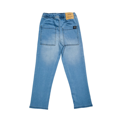 ASSOB Kids Straight Fit Drawstring Jeans