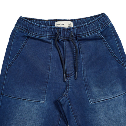 ASSOB Kids Straight Fit Drawstring Jeans