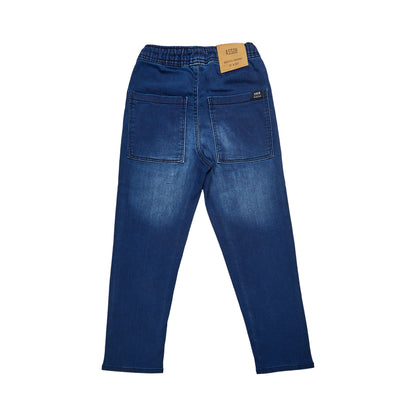 ASSOB Kids Straight Fit Drawstring Jeans