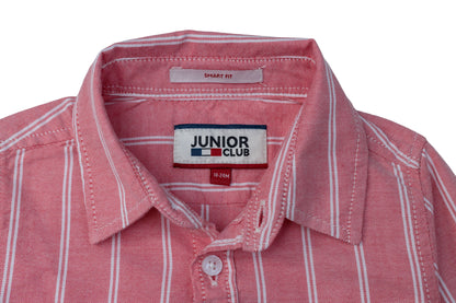 JUNIOR CLUB REGULAR FIT COTTON STRIPED FULL SLEEVE SHIRT FOR KIDS