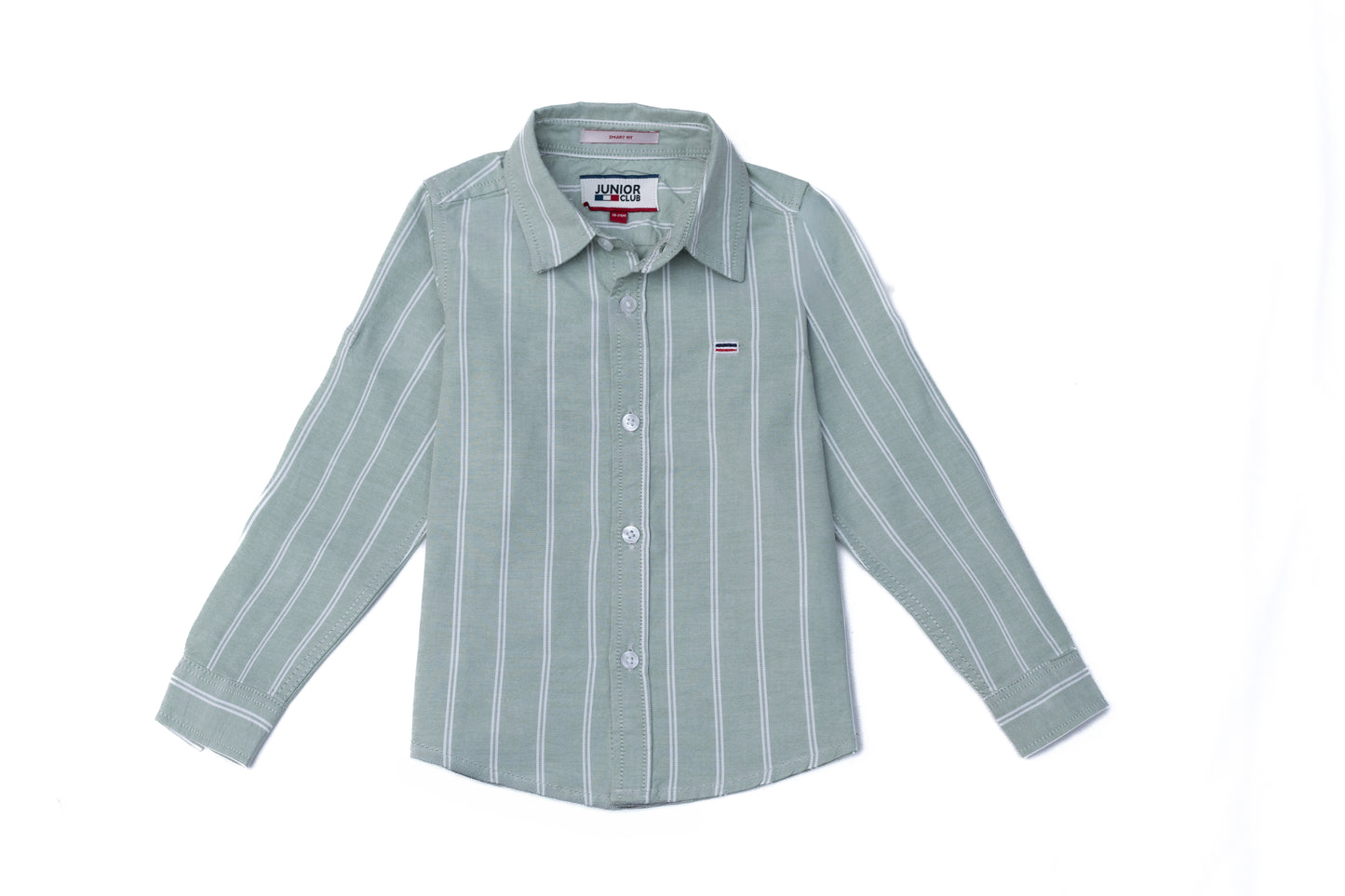 JUNIOR CLUB REGULAR FIT COTTON STRIPED FULL SLEEVE SHIRT FOR KIDS