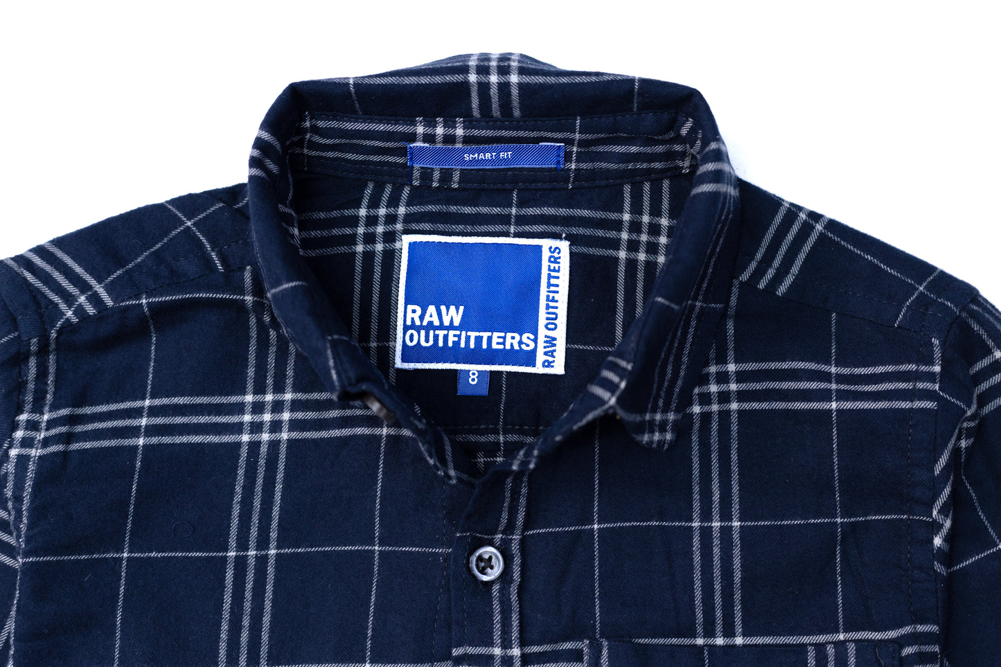 RAW OUTFITTERS REGULAR FIT COTTON CHECK FULL SLEEVE SHIRT FOR BOYS