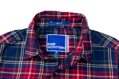RAW OUTFITTERS REGULAR FIT COTTON CHECK FULL SLEEVE SHIRT FOR BOYS