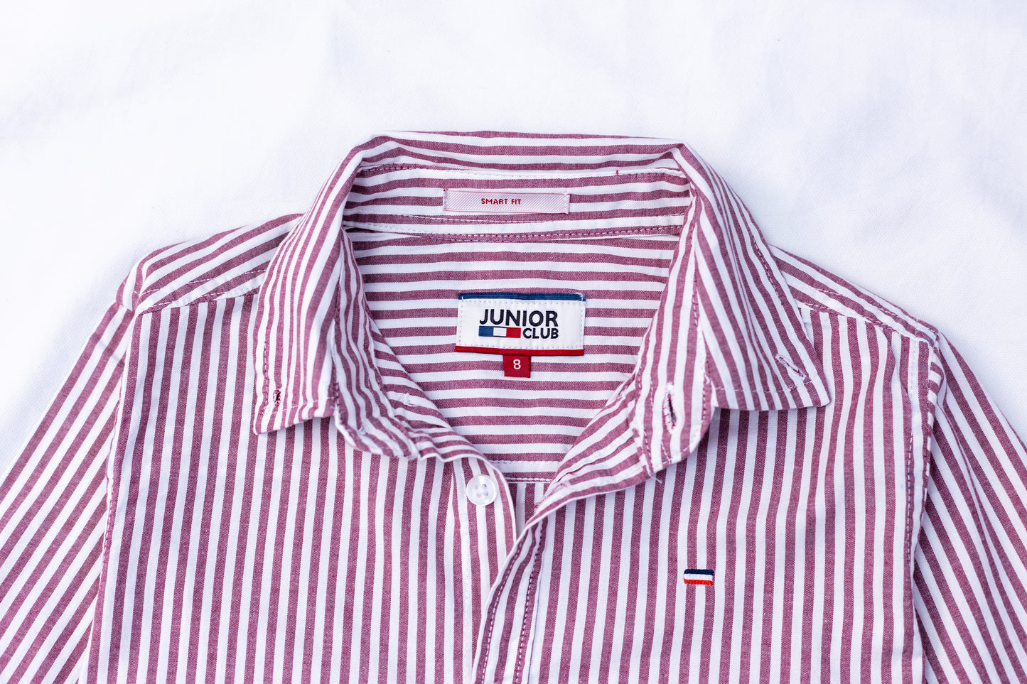JUNIOR CLUB BOYS  REGULAR FIT POPLIN STRIPED STRETCH FULL SLEEVE SHIRT FOR BOYS
