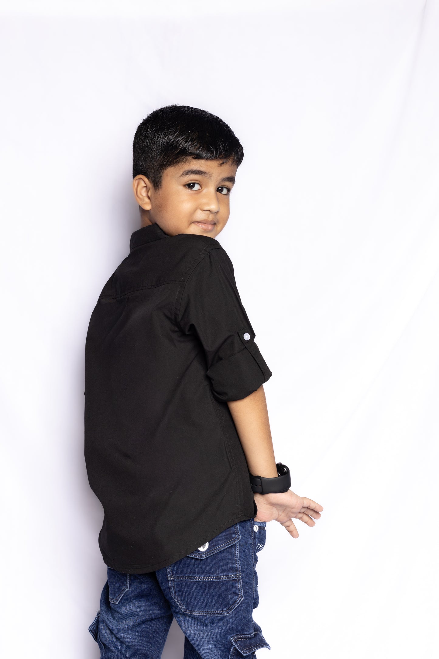 RAW OUTFITTERS REGULAR FIT POPLIN FULL SLEEVE SHIRT FOR BOYS