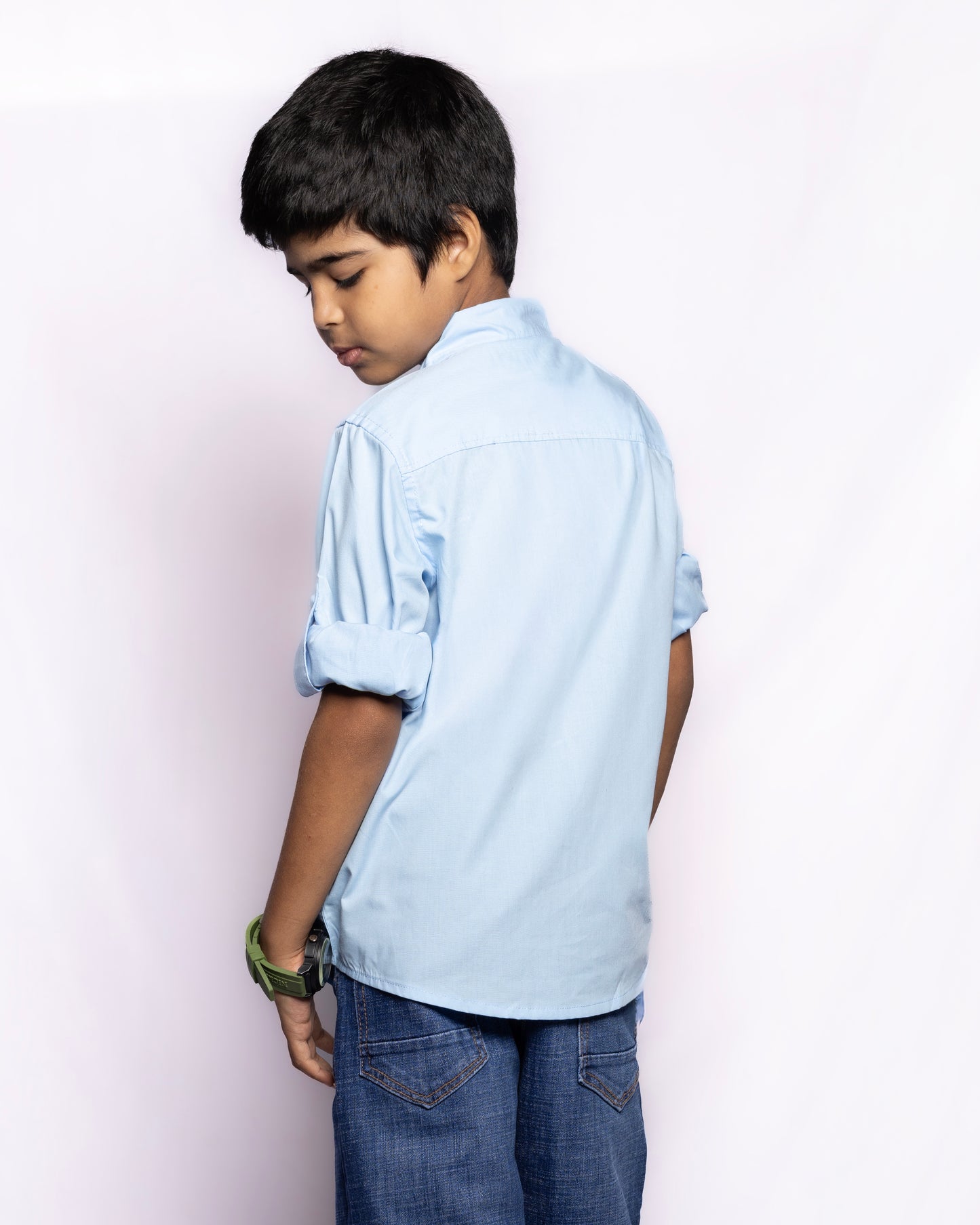 RAW OUTFITTERS REGULAR FIT POPLIN FULL SLEEVE SHIRT FOR BOYS