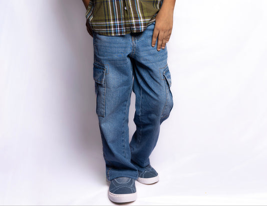 RAW OUTFITTERS CLASSIC 6-Pocket CARGO JEANS FOR BOYS