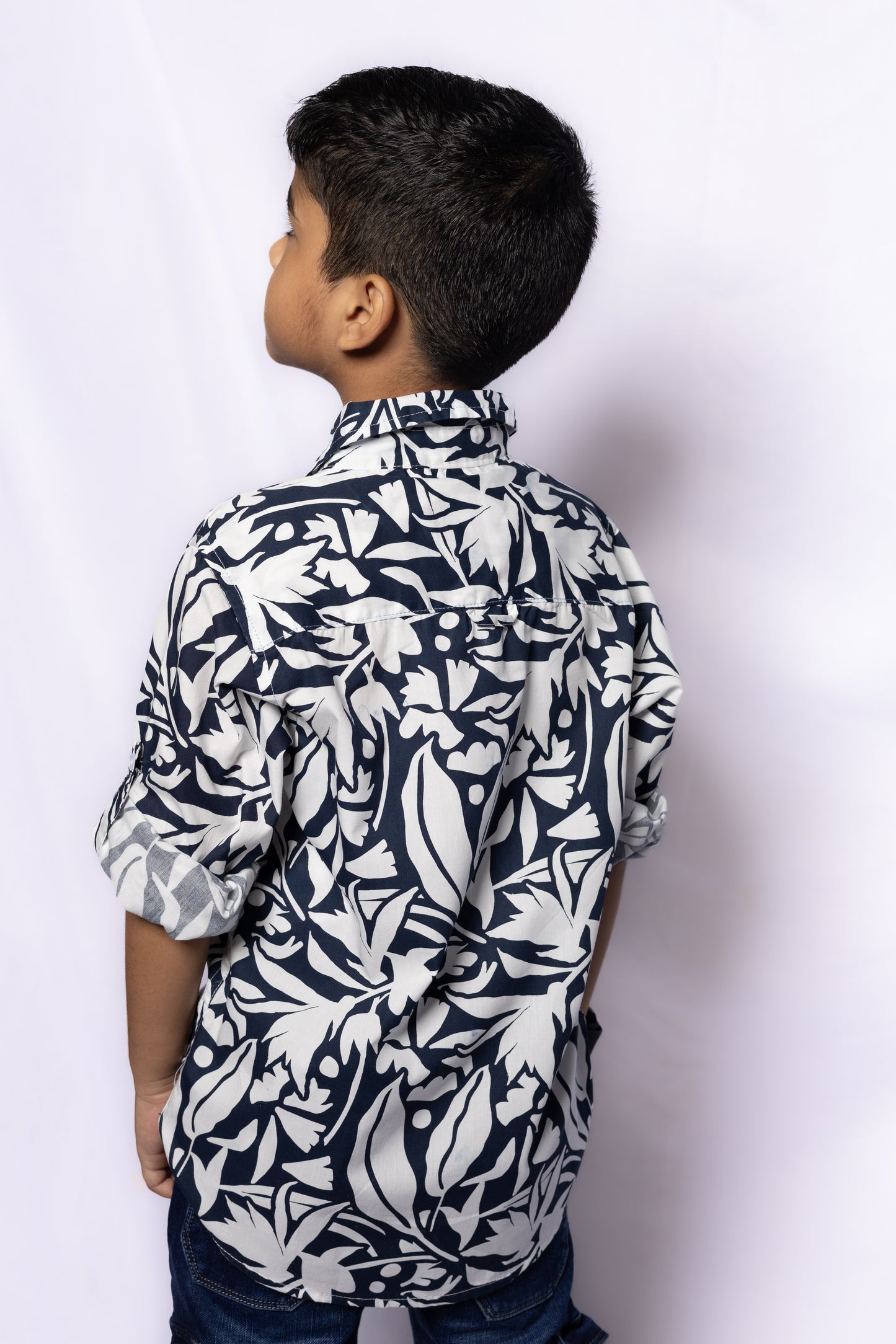 JUNIOR CLUB BOYS  REGULAR FIT CASUAL PRINTED FULL SLEEVE SHIRT FOR BOYS