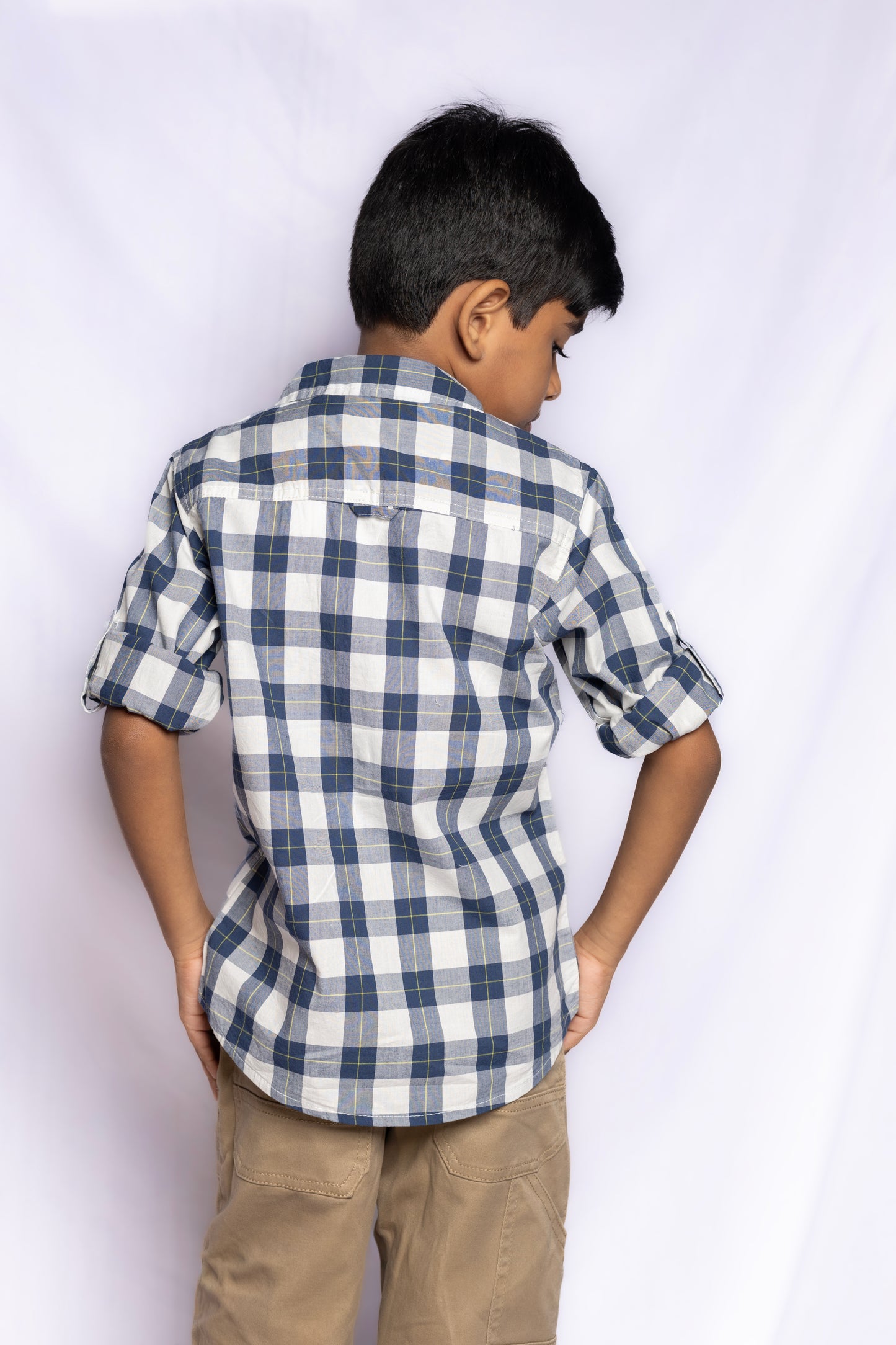 JUNIOR CLUB BOYS TRENDY REGULAR FIT CASUAL CHECK FULL SLEEVE SHIRT FOR BOYS