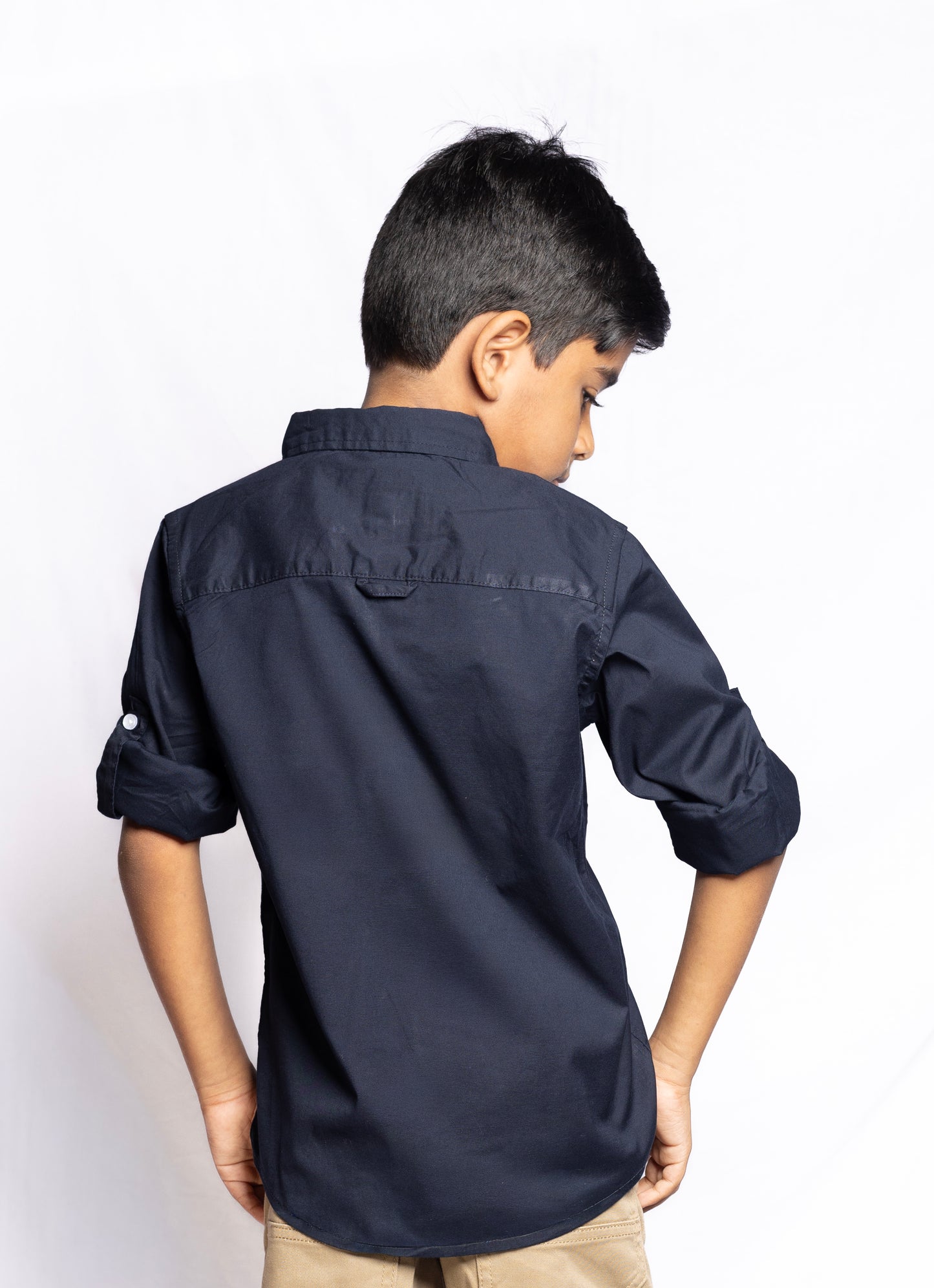 JUNIOR CLUB BOYS  REGULAR FIT CASUAL STRETCH FULL SLEEVE SHIRT FOR BOYS
