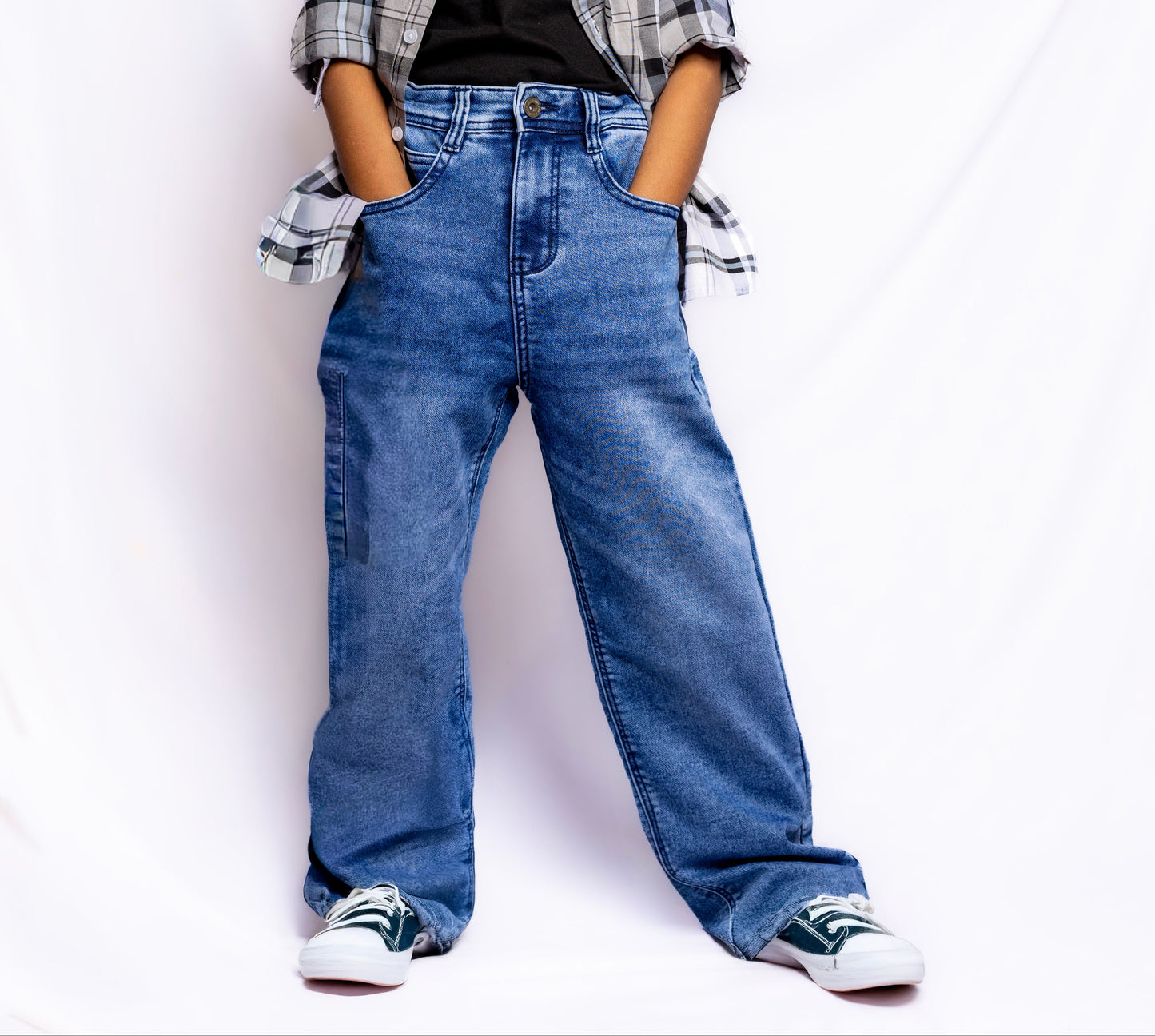 RAW OUTFITTERS BOYS PREMIUM KNITTED STRETCHABLE DENIM – ULTRA SOFT COMFORT