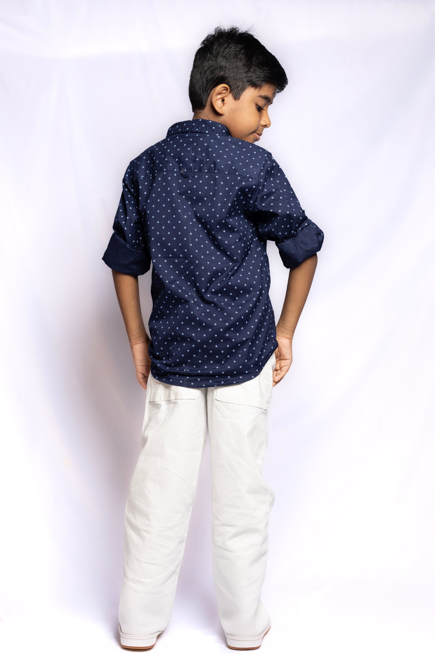 JUNIOR CLUB BOYS  REGULAR FIT CASUAL STRETCH FULL SLEEVE SHIRT FOR BOYS