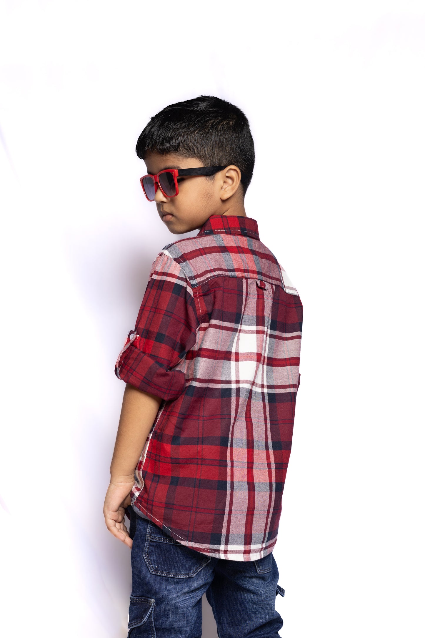 JUNIOR CLUB BOYS REGULAR FIT CASUAL OXFORD STRETCH FULL SLEEVE SHIRT FOR BOYS