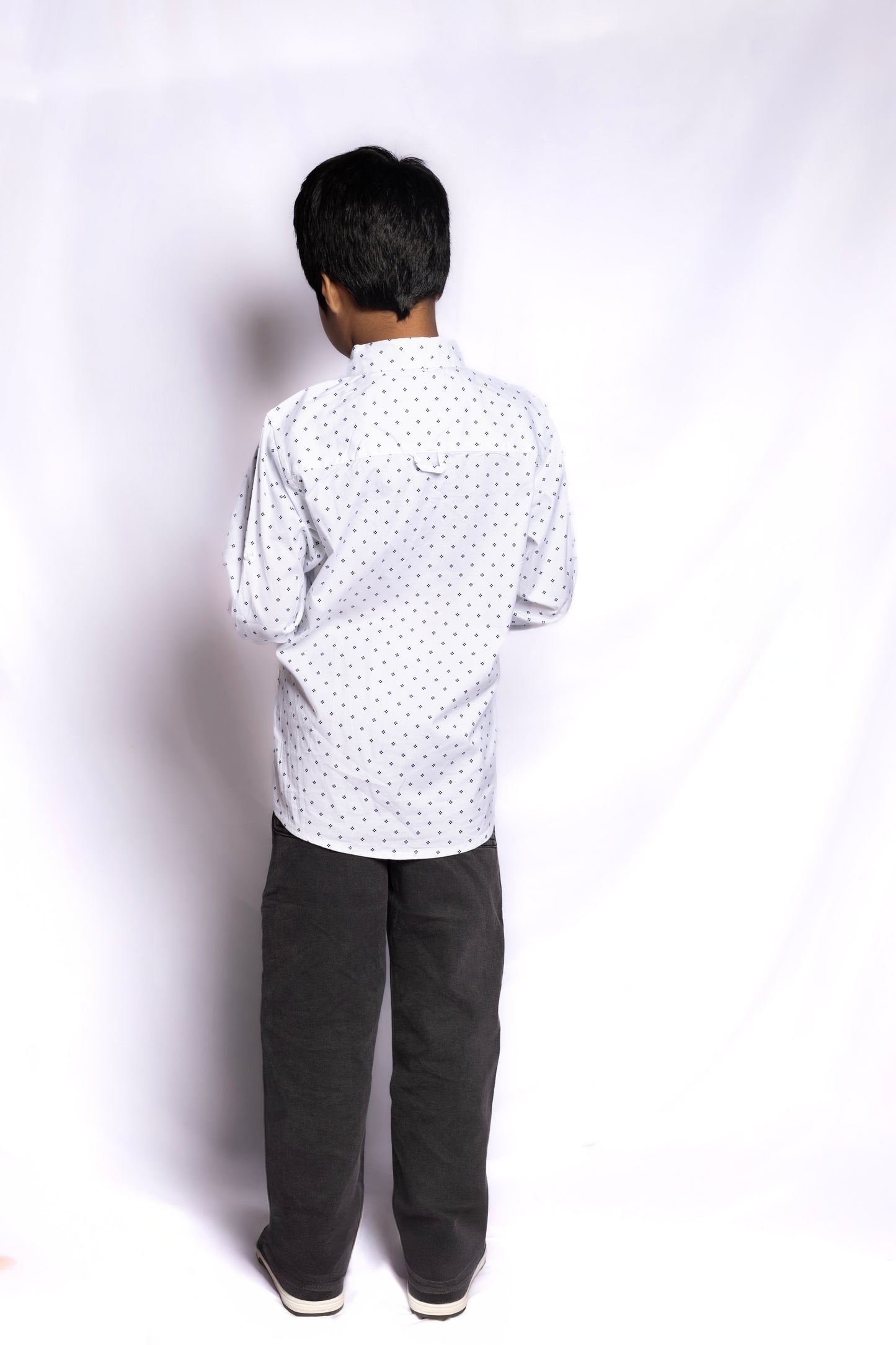 JUNIOR CLUB BOYS  REGULAR FIT CASUAL STRETCH FULL SLEEVE SHIRT FOR BOYS