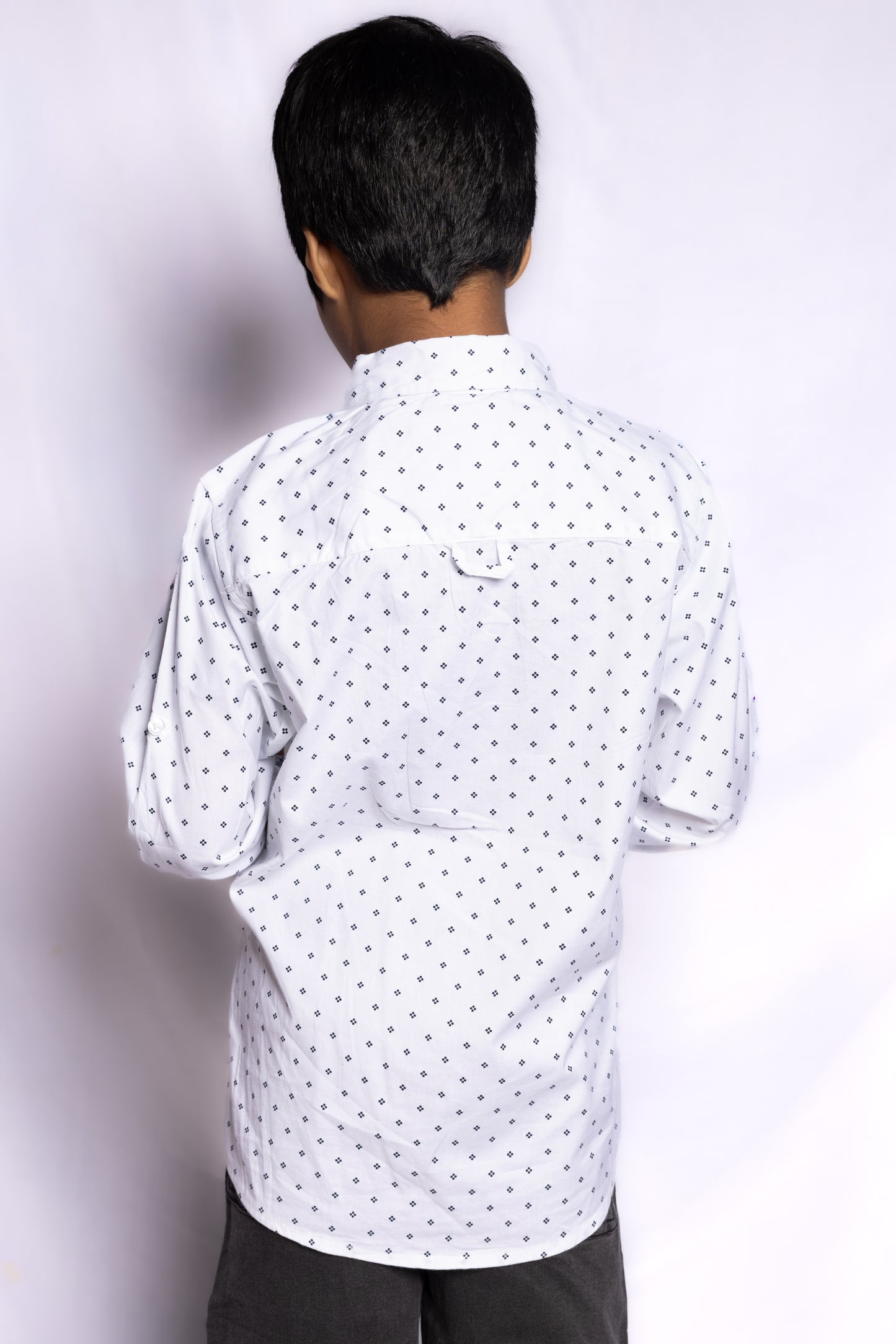 JUNIOR CLUB BOYS  REGULAR FIT CASUAL STRETCH FULL SLEEVE SHIRT FOR BOYS