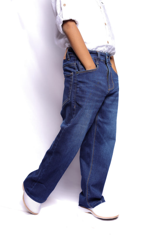 RAW OUTFITTERS STRIGHT FIT DENIM BLUE JEANS