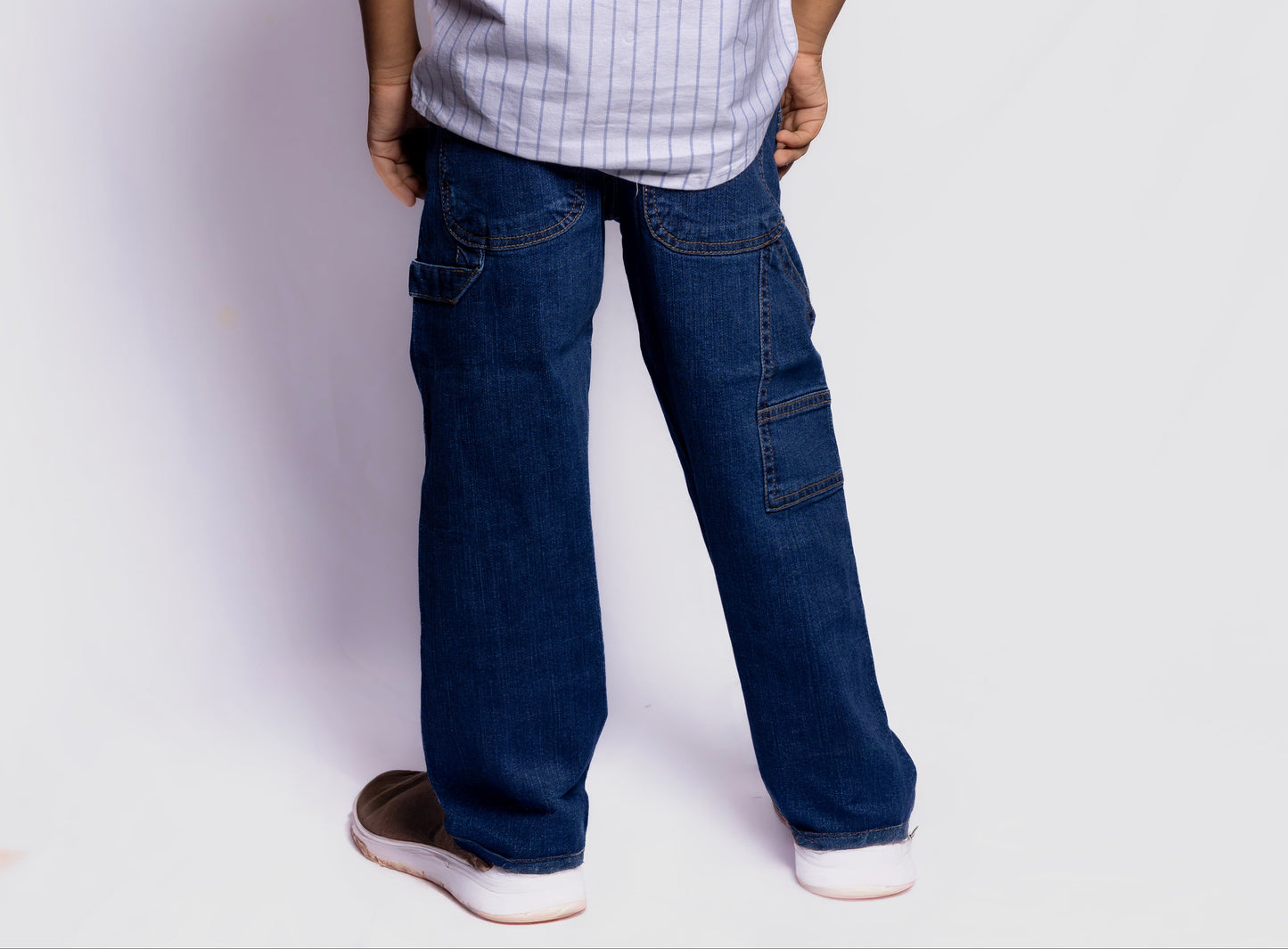 JUNIOR CLUB BOYS STRETCH DENIM CARPENTER PANTS – CLASSIC UTILITY FIT