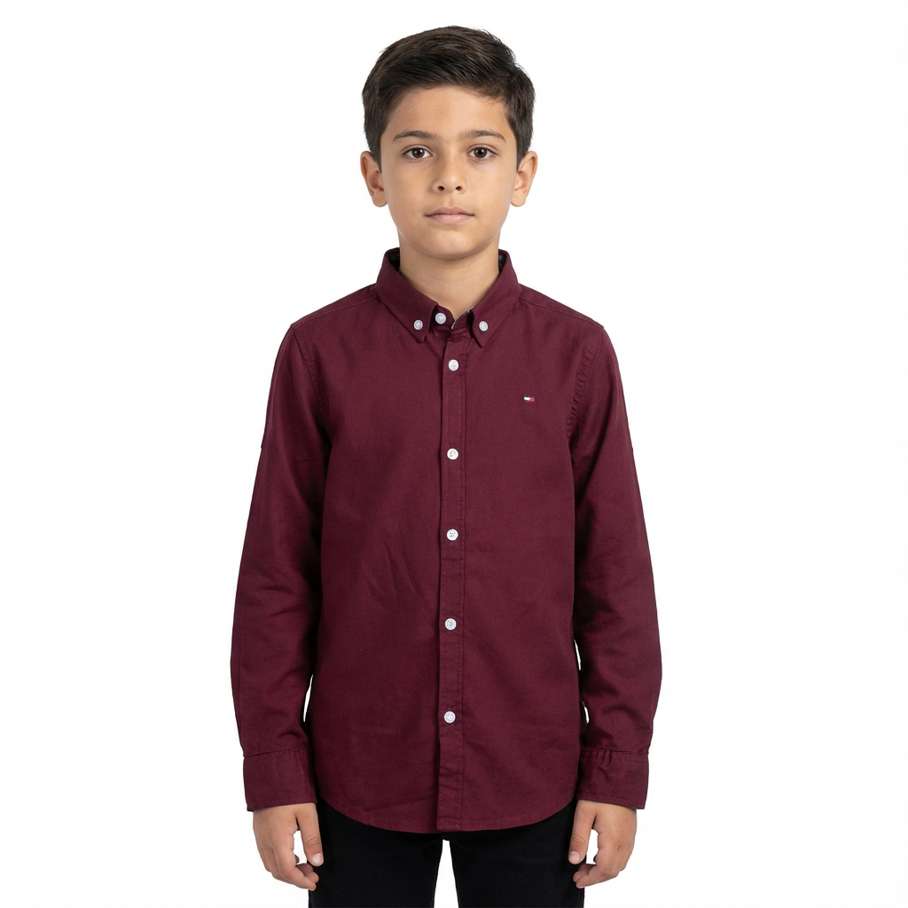 JUNIOR CLUB BOYS  REGULAR FIT CASUAL STRETCH FULL SLEEVE SHIRT FOR BOYS