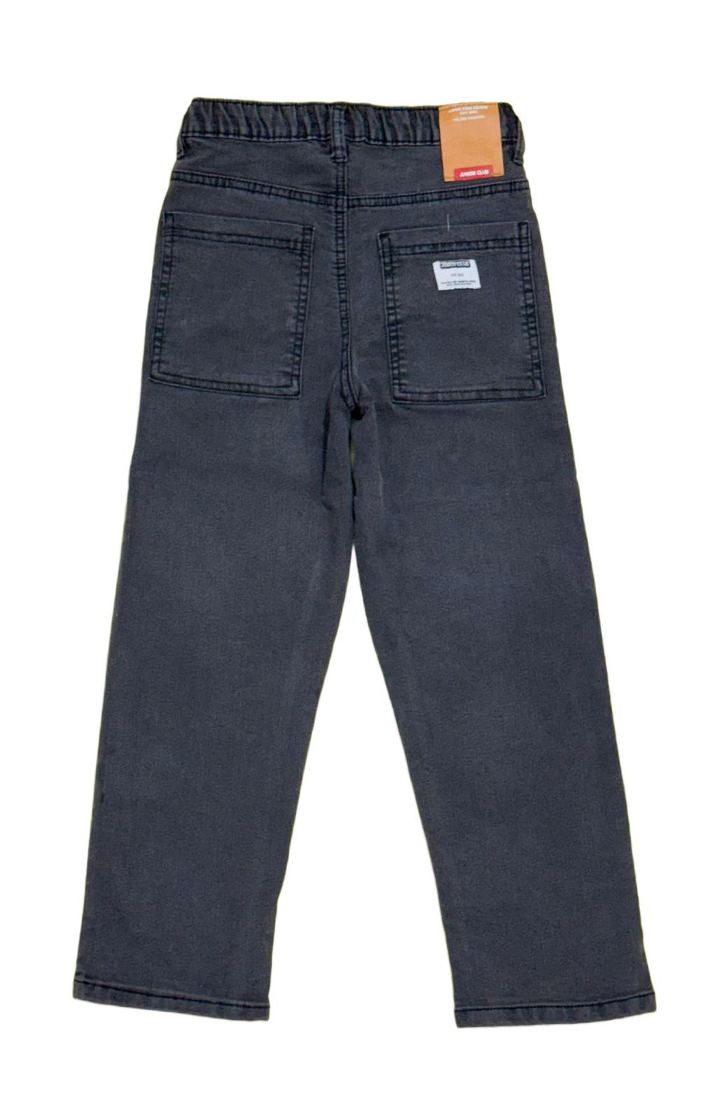 JUNIOR CLUB STRETCHABLE FLEECE DENIM PANTS WITH ELASTIC WAIST