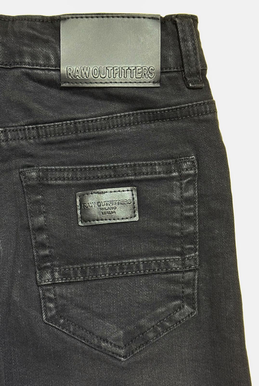 RAW OUTFITTERS CLASSIC SOLID BLACK BOYS JEANS
