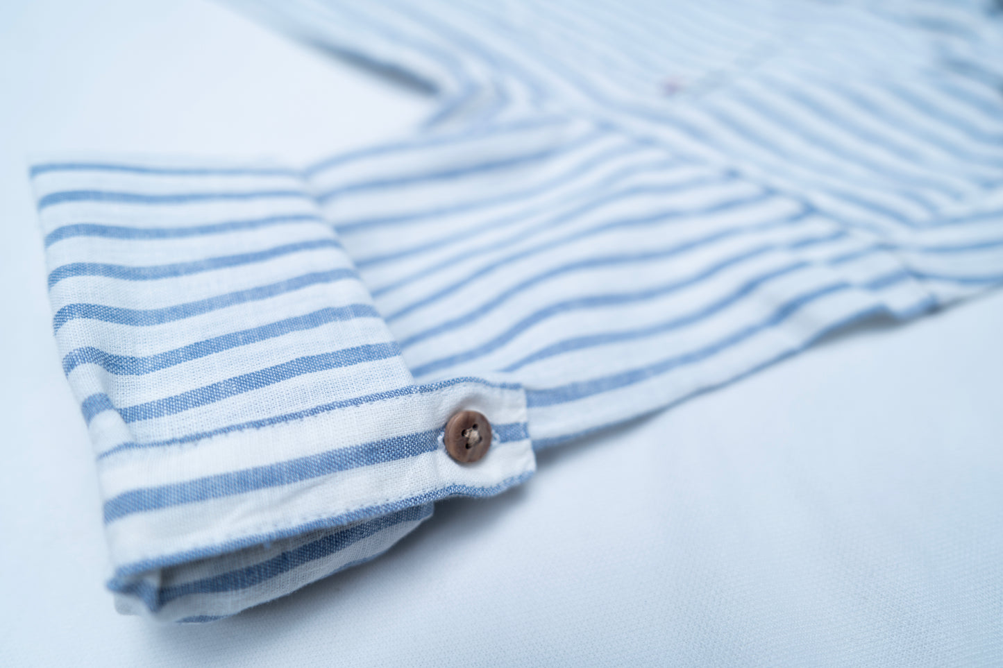 JUNIOR CLUB LONG SLEEVES LINEN BLEND STRIPED SHIRT