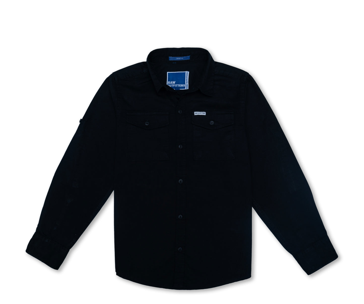 RAW OUTFITTERS REGULAR FIT TWILL COTTON  FULL SLEEVE SHIRT FOR BOYS