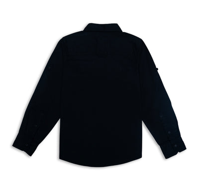 RAW OUTFITTERS REGULAR FIT TWILL COTTON  FULL SLEEVE SHIRT FOR BOYS