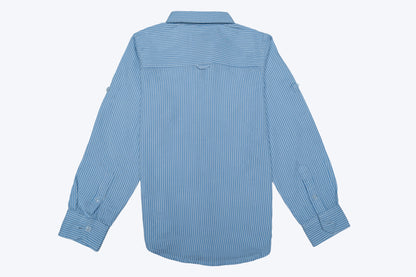 JUNIOR CLUB BOYS TRENDY REGULAR FIT CASUAL STRIPED FULL SLEEVE SHIRT FOR BOYS