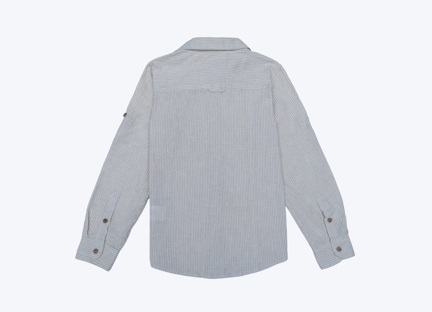 JUNIOR CLUB LONG SLEEVES LINEN BLEND STRIPED SHIRT