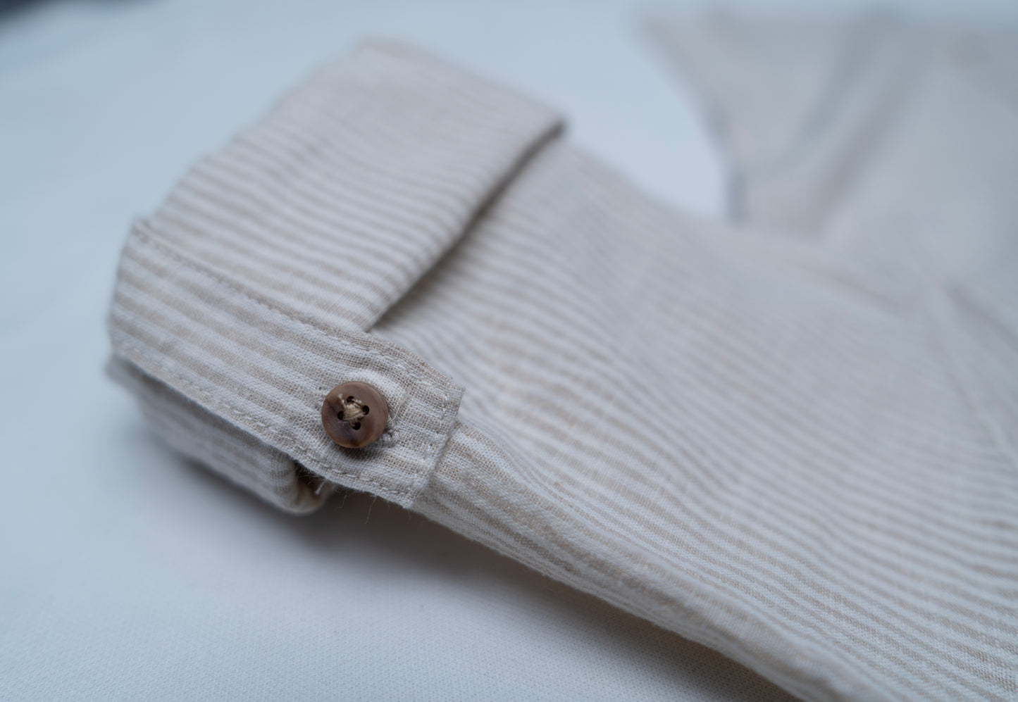 JUNIOR CLUB LONG SLEEVES LINEN BLEND STRIPED SHIRT