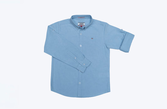 JUNIOR CLUB BOYS  REGULAR FIT CASUAL OXFORD FULL SLEEVE SHIRT FOR BOYS