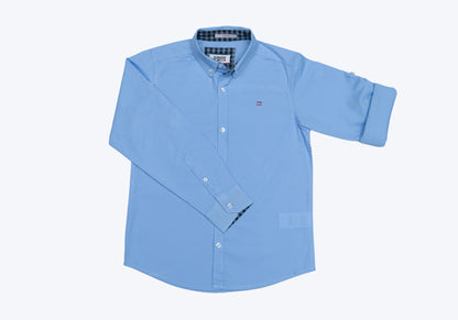 JUNIOR CLUB BOYS  REGULAR FIT CASUAL STRETCH FULL SLEEVE SHIRT FOR BOYS