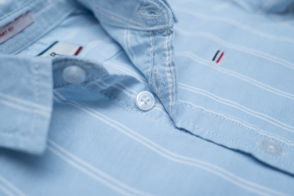 JUNIOR CLUB REGULAR FIT COTTON STRIPED FULL SLEEVE SHIRT FOR KIDS