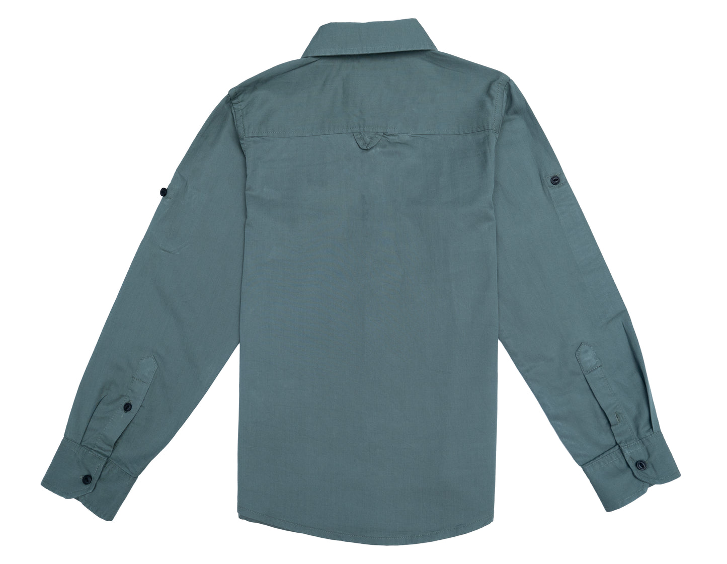 RAW OUTFITTERS REGULAR FIT TWILL COTTON  FULL SLEEVE SHIRT FOR BOYS
