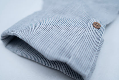 JUNIOR CLUB LONG SLEEVES LINEN BLEND STRIPED SHIRT