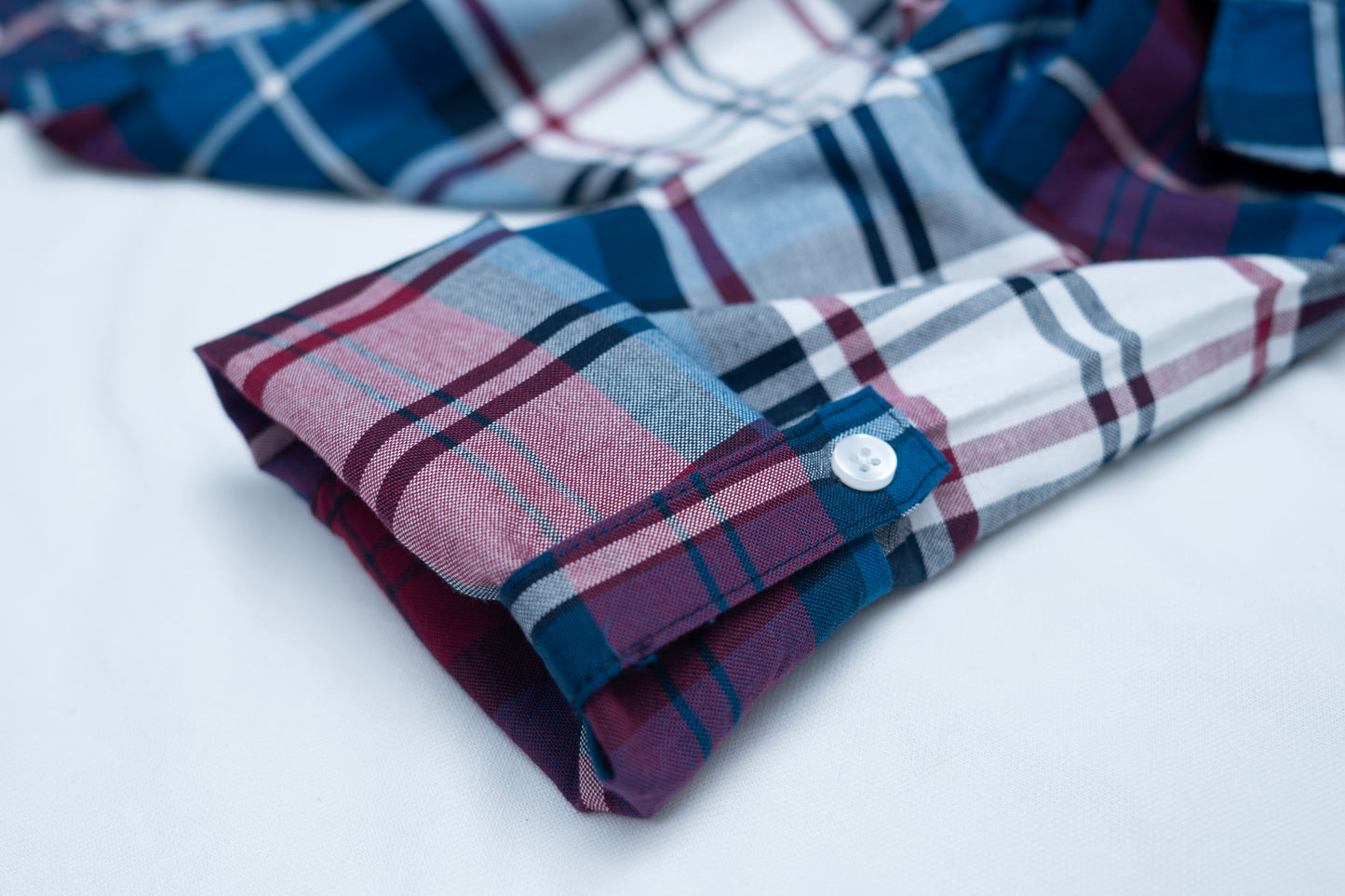 JUNIOR CLUB REGULAR FIT OXFORD STRETCH CHECK FULL SLEEVE SHIRT FOR BOYS