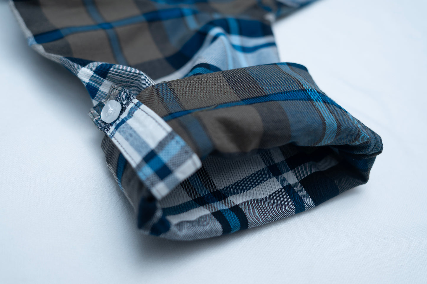 JUNIOR CLUB REGULAR FIT OXFORD STRETCH CHECK FULL SLEEVE SHIRT FOR BOYS