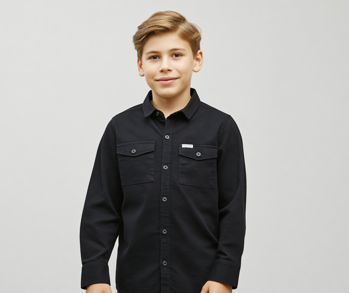 RAW OUTFITTERS REGULAR FIT TWILL COTTON  FULL SLEEVE SHIRT FOR BOYS