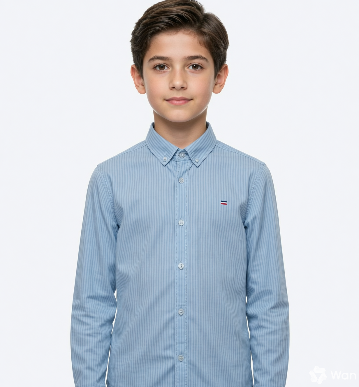 JUNIOR CLUB BOYS  REGULAR FIT POPLIN STRIPED STRETCH FULL SLEEVE SHIRT FOR BOYS