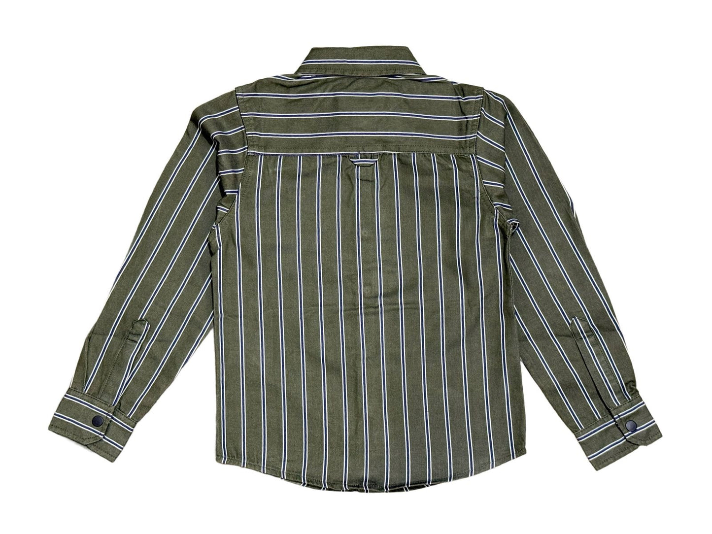 JUNIOR CLUB BOYS VERTICAL STRIPED LONG SLEEVE SHIRT