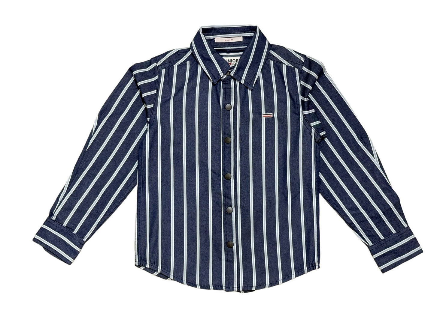 JUNIOR CLUB BOYS VERTICAL STRIPED LONG SLEEVE SHIRT
