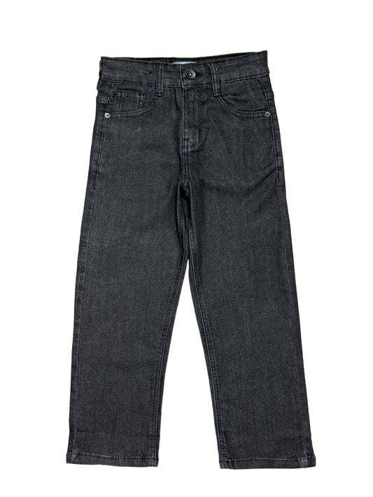 JUNIOR CLUB BOYS BLACK STRETCHABLE DENIM JEANS