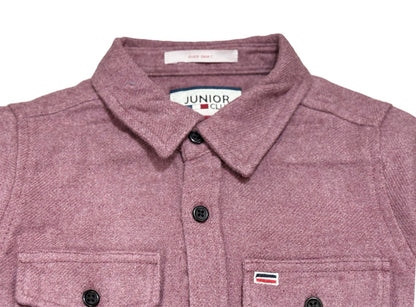JUNIOR CLUB BUTTON-UP OVERSHIRT – Long Sleeve