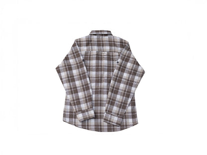 RAW OUTFITTERS REGULAR FIT COTTON CHECK FULL SLEEVE SHIRT FOR BOYS