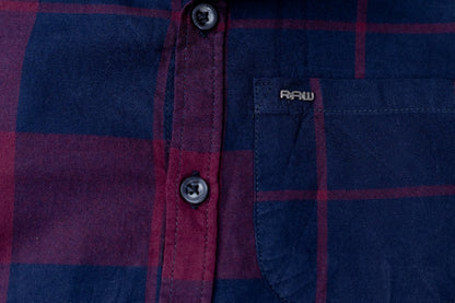 RAW OUTFITTERS REGULAR FIT COTTON CHECK FULL SLEEVE SHIRT FOR BOYS