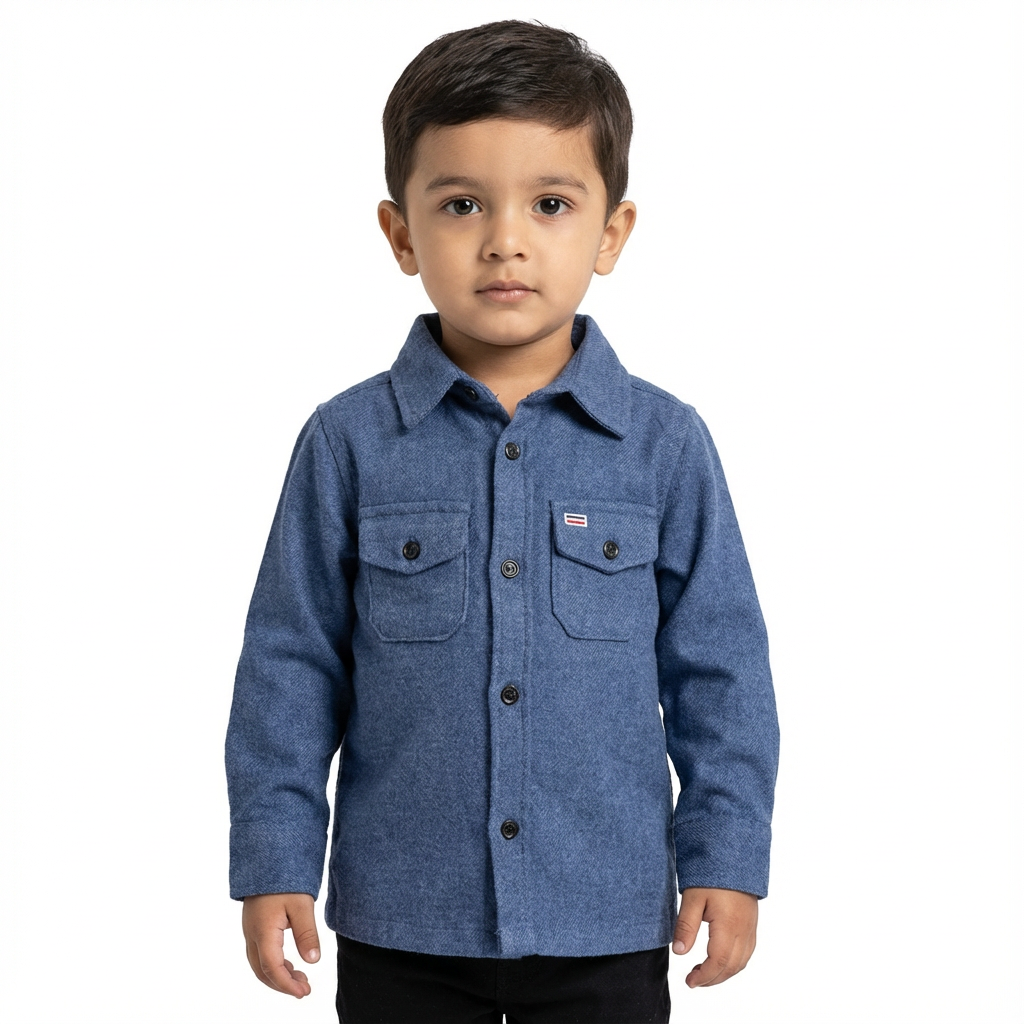 JUNIOR CLUB BUTTON-UP OVERSHIRT – Long Sleeve