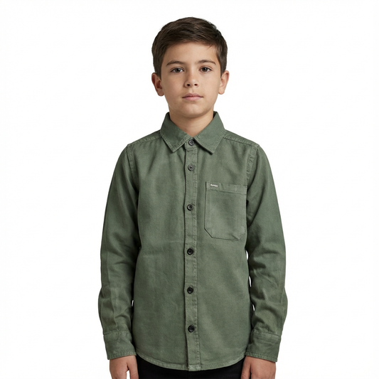 RAW OUTFITERS BOYS OVERDYED SMART FIT SHIRT
