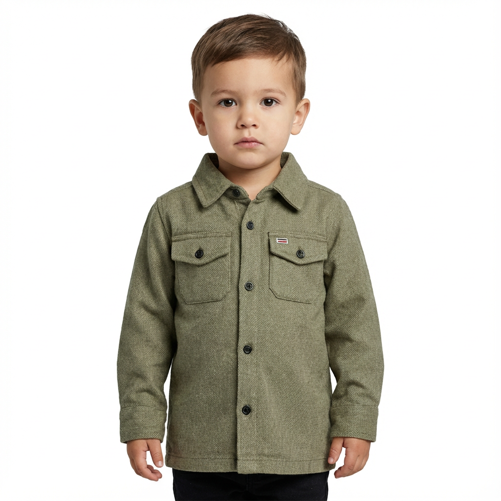 JUNIOR CLUB BUTTON-UP OVERSHIRT – Long Sleeve